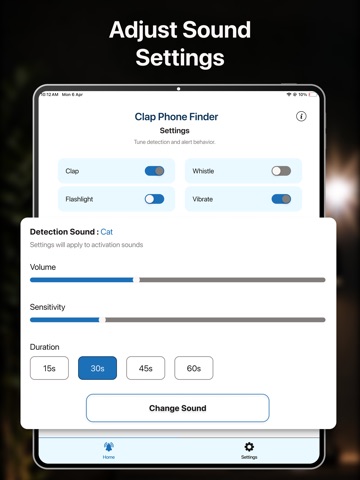 WeClap: Find Phone by Clapping iPad screenshot