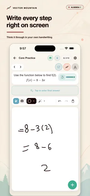 Vector Mountain: Algebra screenshot 3