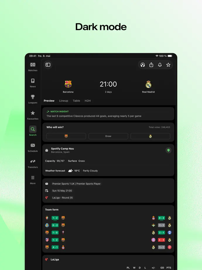 FotMob iPad screenshot 5