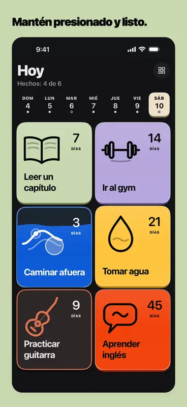 Keep On: Hábitos diarios screenshot 4 of 7