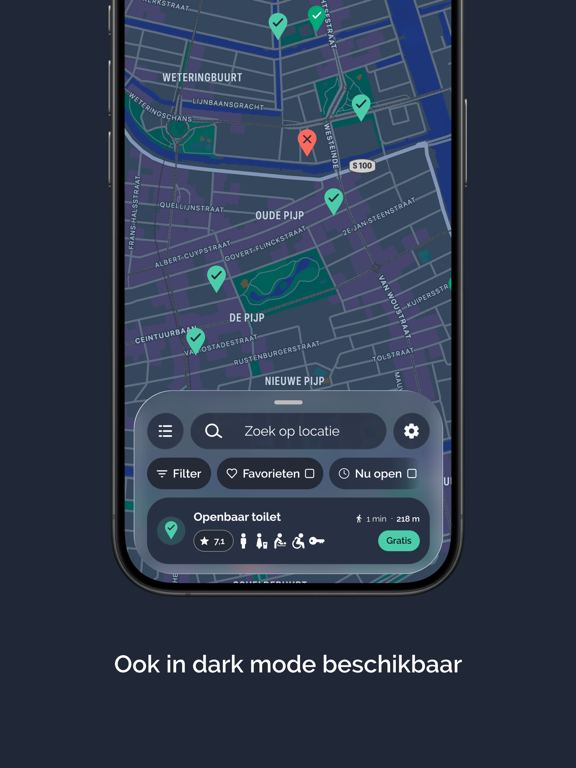 HogeNood - vind toiletten iPad screenshot 5