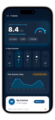 FISHO | Fishing Radar iPhone screenshot