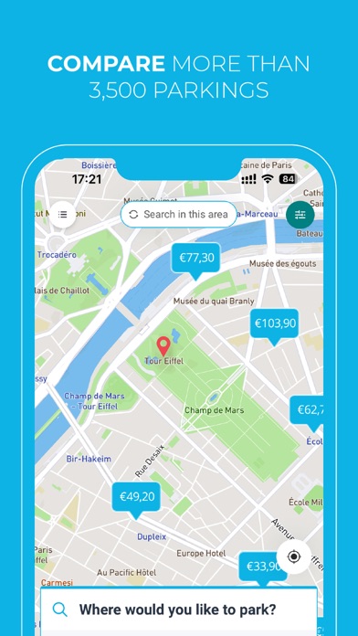 Onepark, Book a parking space! iPhone screenshot 3 - Navigation app