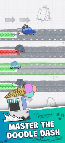 Crazy Racing: Doodle Dash iPhone screenshot