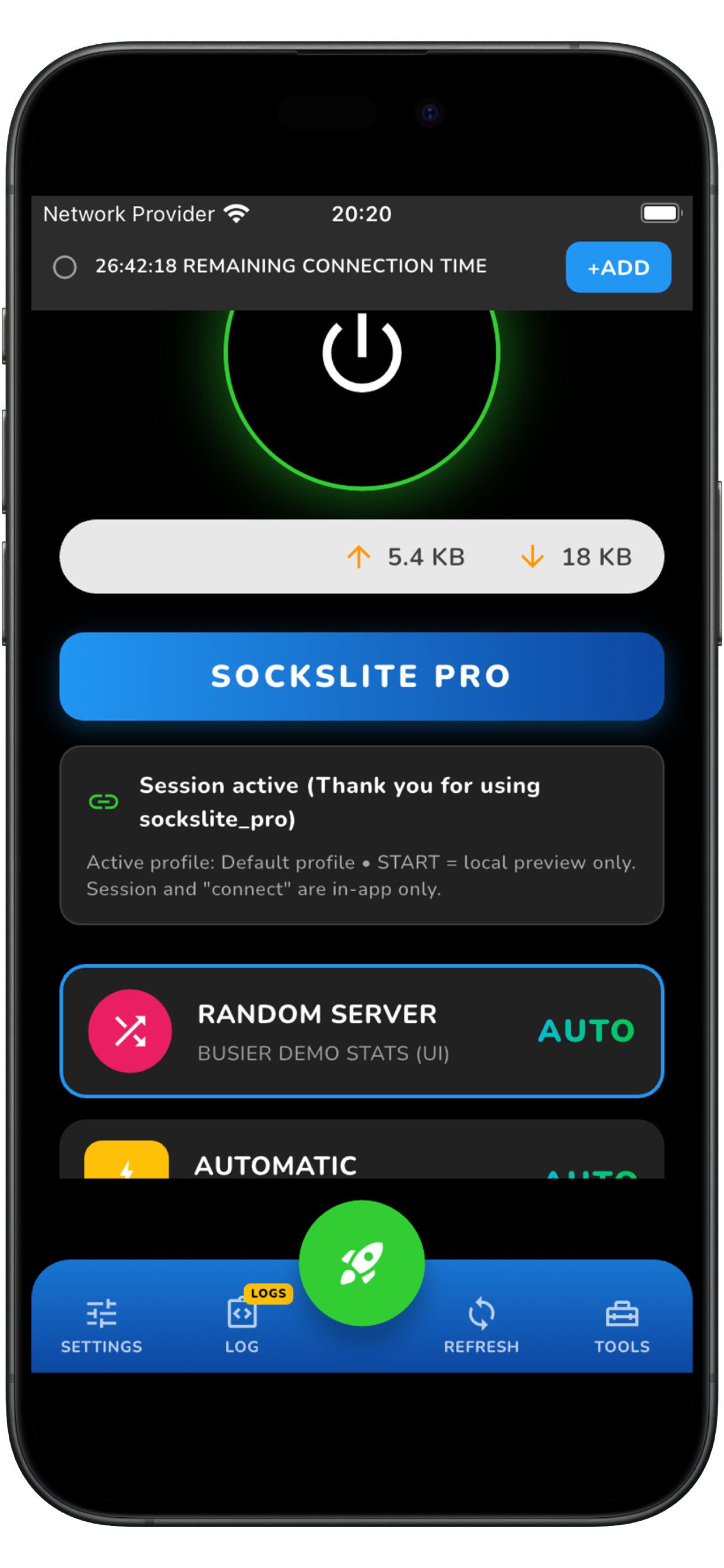 Sockslite Pro screenshot 3