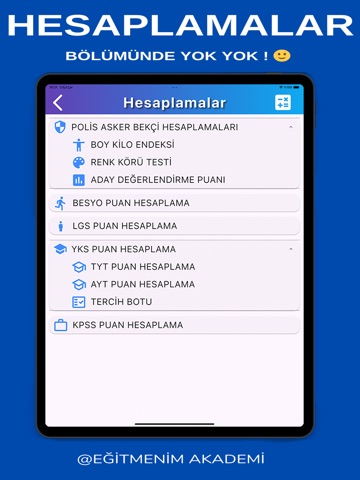 Eğitmenim Akademi iPad screenshot