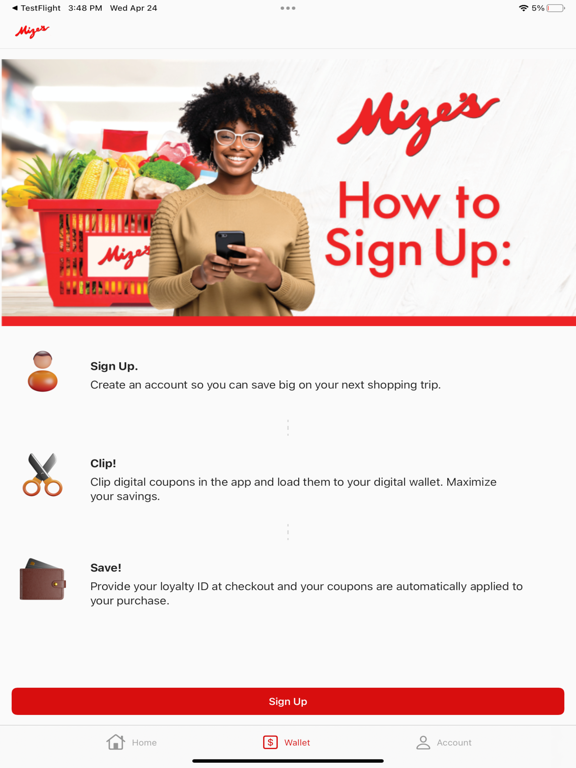 Mize's Thriftway iPad screenshot 3 - Lifestyle app