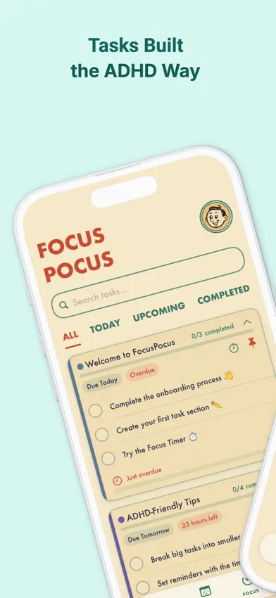 Focus Pocus – ADHD Companion screenshot 1