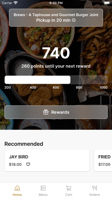 Brews Burger Joint iPhone screenshot 1 - Food & Drink app