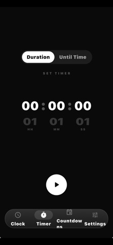 Minimal Clock iPhone screenshot