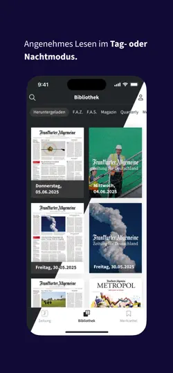Screenshot von F.A.Z. Kiosk - App Zur Zeitung auf dem iPhone 5