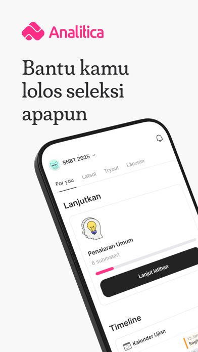 Analitica: Bantu Lolos Seleksi Screenshot