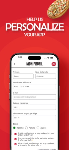 Pizza Hut Maroc Screenshot 5 of 8