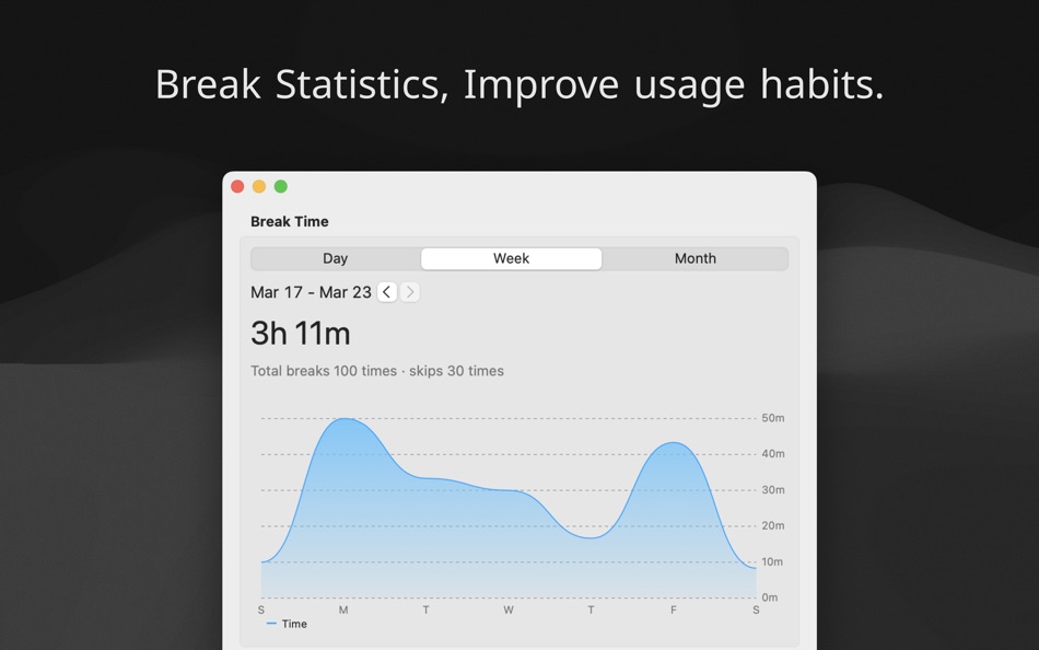 #8. 1Break - Take a Break (macOS) 由: 宪亮 孟