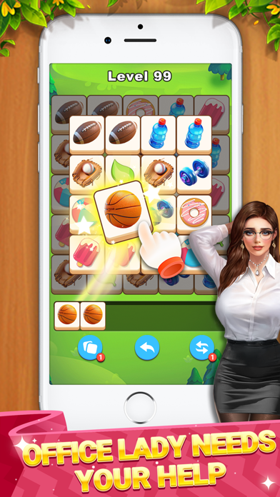 Triple Tile Match:Dating Girls Screenshot