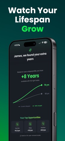 Amped: Lifespan Tracker screenshot