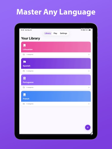 MemLingo: Vocabulary Builder iPad screenshot