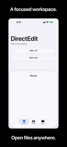 DirectEdit: Plain Text Editor screenshot 1