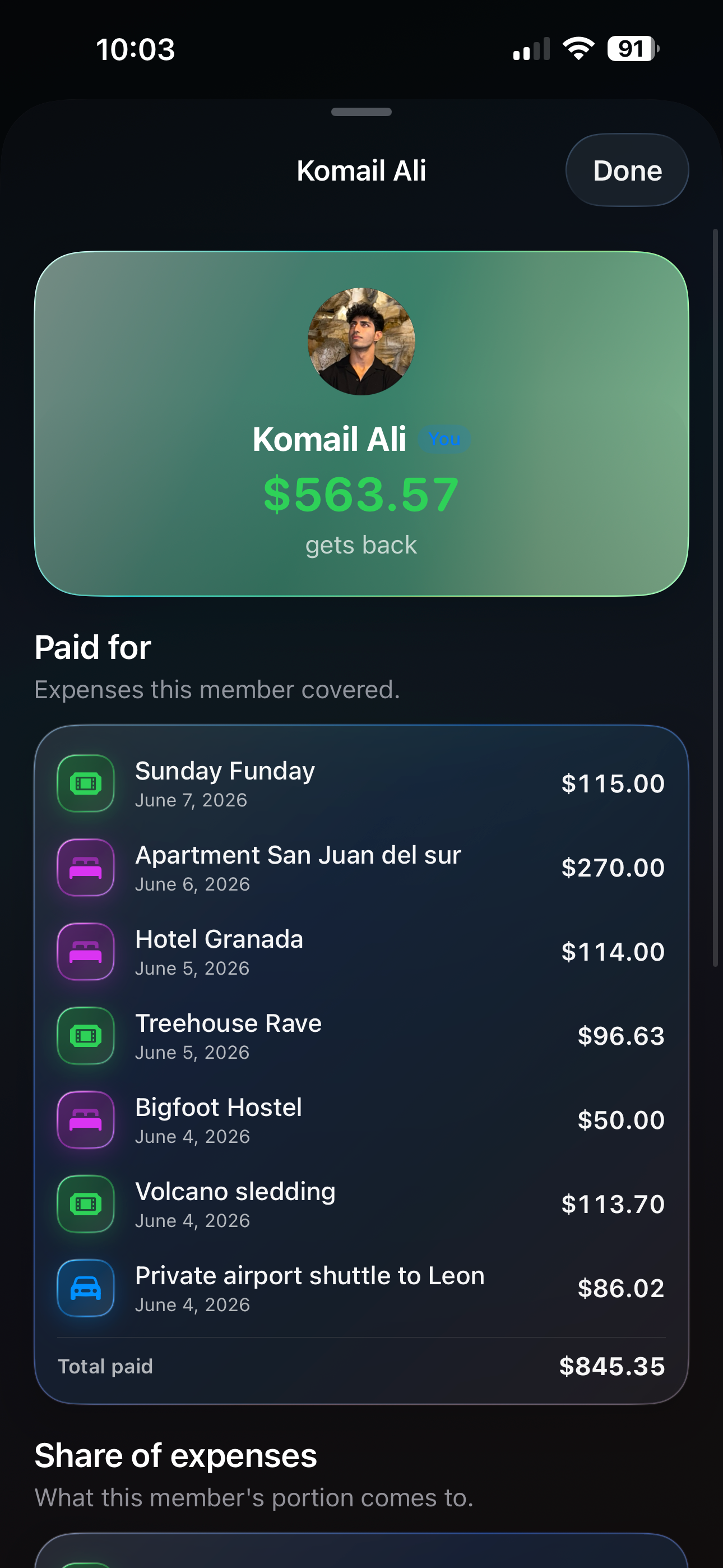 Dyced: Split Bills & Trips screenshot 6