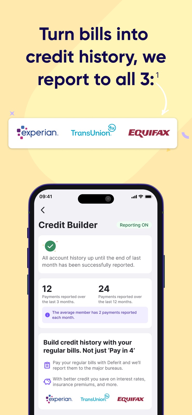 Deferit: Pay bills in 4 iphone screenshot 4
