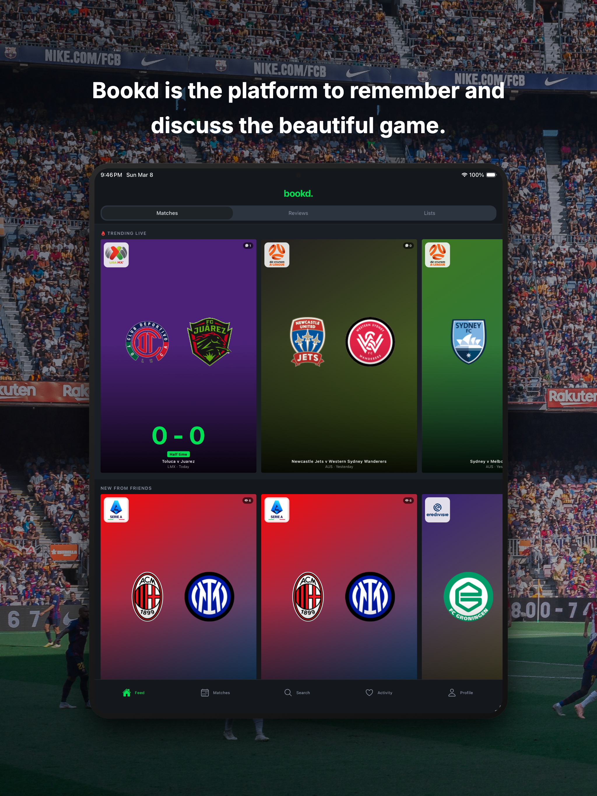 Bookd: The Social Football App screenshot 8
