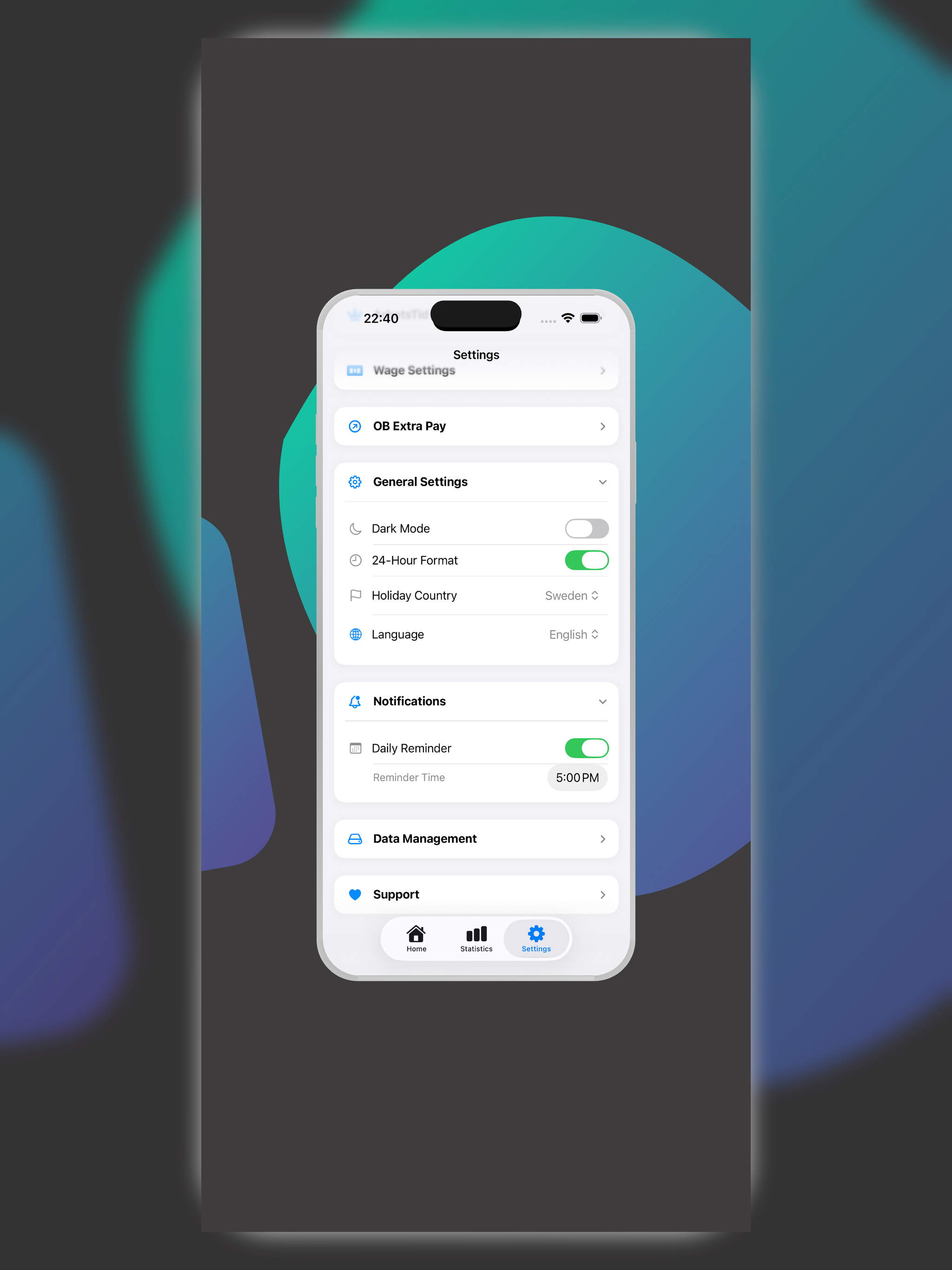 ArbetsTid screenshot 16