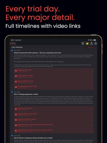 Docket Watch – Court Trials iPad screenshot 3