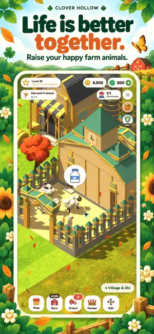 Clover Hollow: Cozy Farm screenshot 2