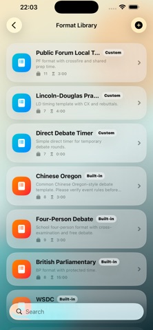 Debate Timer: RoundLog Screenshot 7 of 9