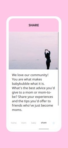 babybubble: pregnancy & moms iPhone screenshot