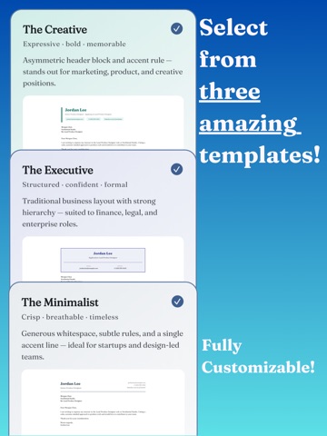 AI Cover Letter Builder iPad screenshot