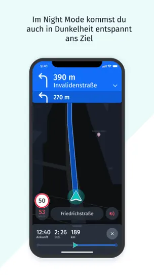 Screenshot von HERE WeGo Karten & Navigation auf dem iPhone 8
