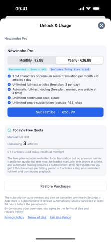 Newsnobo: RSS News Reader Screenshot 8 of 10