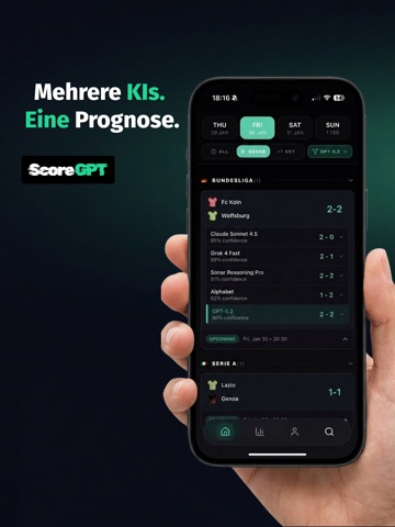 ScoreGPT: KI Fußball Prognose iPad screenshot 1