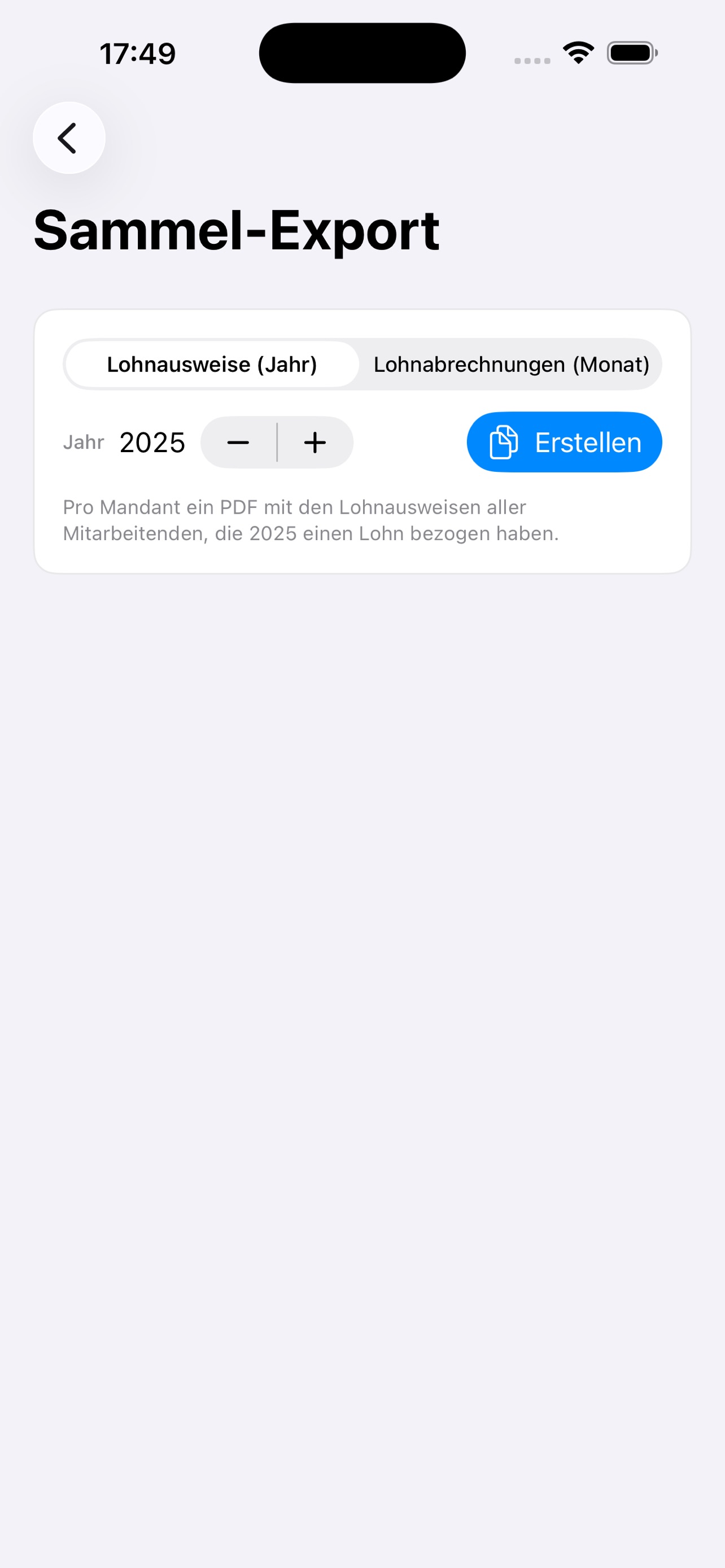 Screenshot 2 of LohnStudio Treuhand