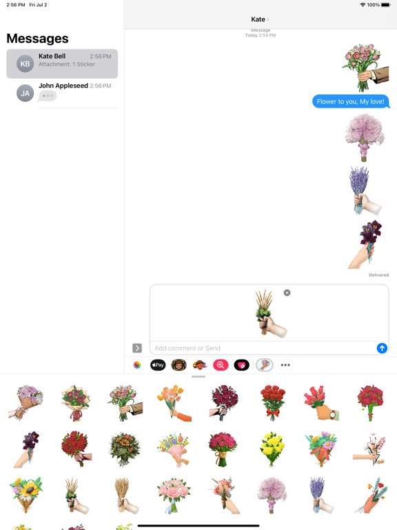 Screenshot #6 pour Bouquet Flower To You Stickers