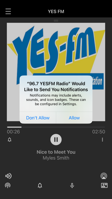 96.7 YESFM Radio app screenshot