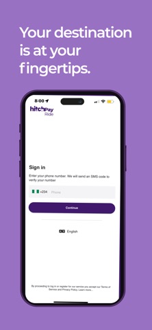 HitchPay Ride iPhone screenshot