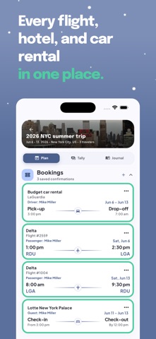 TallyTrip: Travel Planner screenshot
