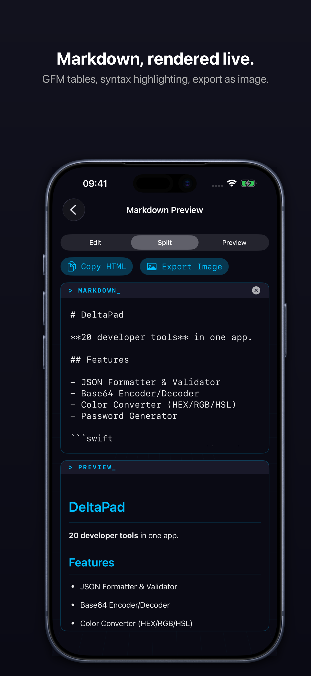 DeltaPad - Dev Tools