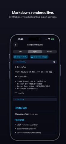 DeltaPad - Dev Tools Screenshot 5 of 10