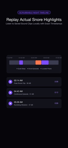 Snore Log · Baro iPhone screenshot