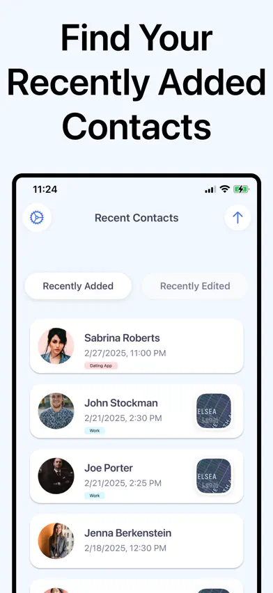 Recent Contacts: When & Where screenshot 1