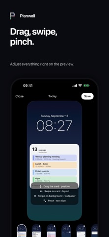 Planwall: Lock Screen Calendar Screenshot 7 of 10