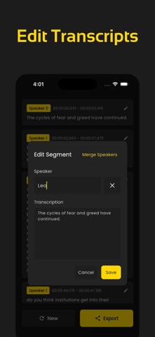 Offline Transcribe, TranscriAI screenshot
