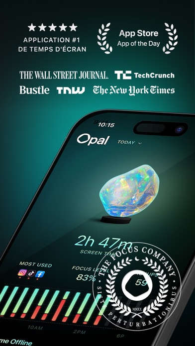 Screenshot #1 pour Opal: Temps d'écran et Focus