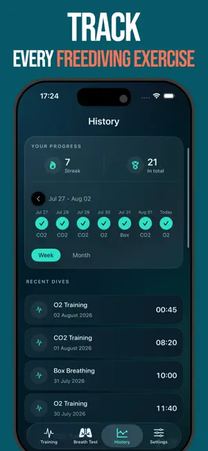 Freediving Apnea Exercise screenshot 3