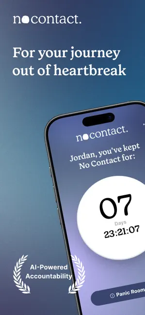 No Contact: Breakup Recovery iPhone screenshot 1