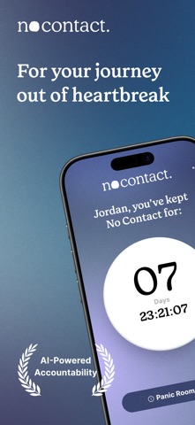 No Contact: Breakup Recovery iPhone screenshot