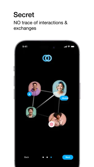Captura de pantalla de Twinme+ Private Messenger en iPhone 2